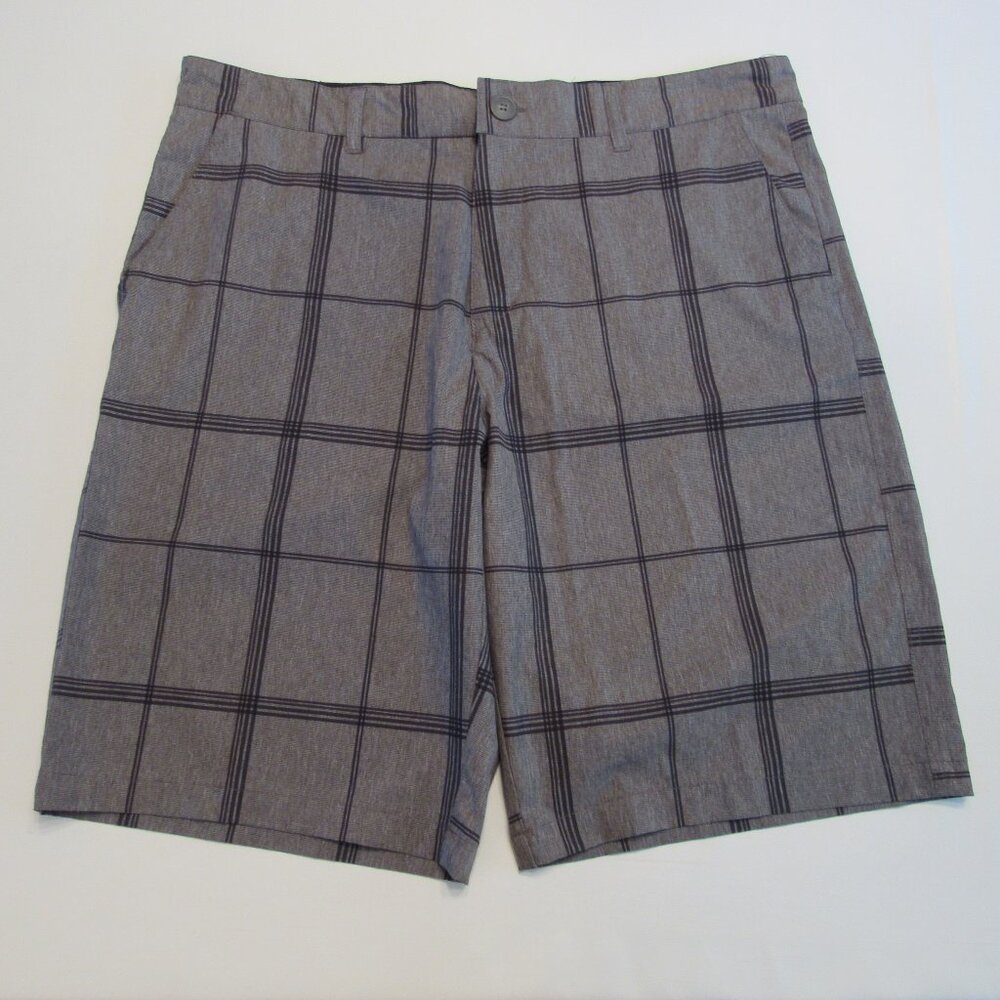 Men's OP Flex Gray and Black Stretch Shorts Size 36 Waist